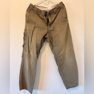 Columbia Mens ROC Cargo Pants Khaki/Olive 33x32 Rugged Outdoor Hiking Utility